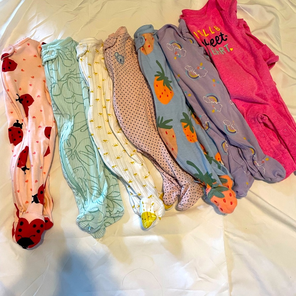 Sleepers for baby girl (newborn)